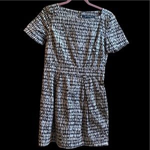 French Connection black and gray dress